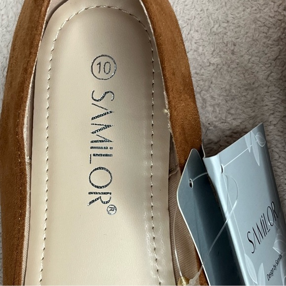 Samilor Faux Suede Pointed Toe Ballet Flats-Women’s 10-Brown-Classic-Casual-NEW - Picture 7 of 12